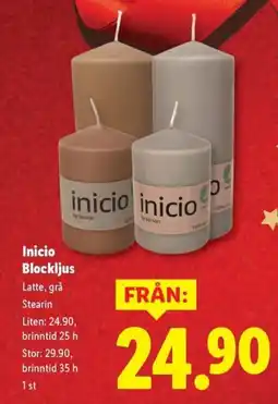 Lidl Inicio Blockljus erbjuda