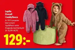 Lidl Lupilu Overall i teddyfleece erbjuda