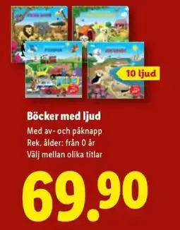 Lidl Böcker med ljud erbjuda