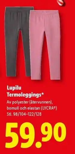 Lidl Lupilu Termoleggings erbjuda