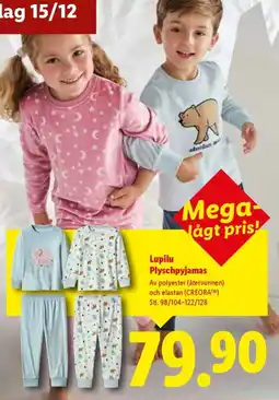Lidl Lupilu Plyschpyjamas erbjuda