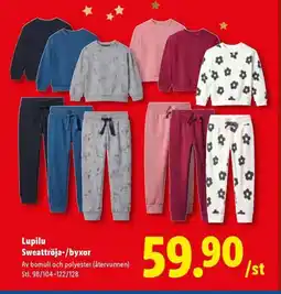 Lidl Lupilu Sweattröja-/byxor erbjuda