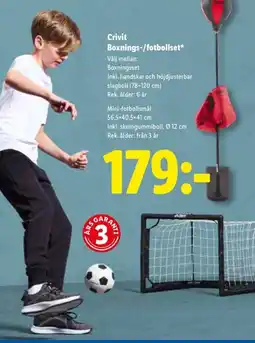 Lidl Crivit Boxnings-/fotbollset erbjuda