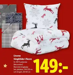 Lidl Livarno Sängkläder i fleece erbjuda