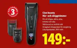 Lidl Cien beauty Hår- och skäggtrimmer erbjuda