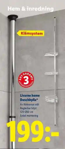 Lidl Livarno home Duschhylla erbjuda