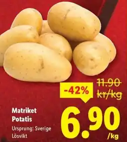 Lidl Matriket Potatis erbjuda
