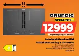 Power GRUNDIG Induktionshäll med spisfläkt GIEH834481P erbjuda