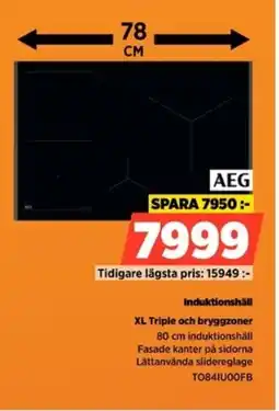 Power AEG Induktionshäll TO841U00FB erbjuda