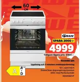 Power GRAM Keramisk spis KE60060VF erbjuda