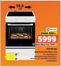 Power Electrolux Keramisk spis LKR66050SW erbjuda