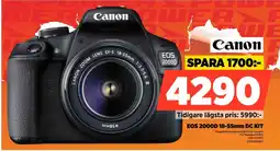 Power CANON EOS 2000D 18-55mm DC Kit EOS2000DKIT erbjuda