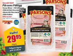 Extra Mjällby Stormarknad Pärsons Pålägg erbjuda