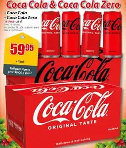 Extra Mjällby Stormarknad Coca Cola • Coca Cola Zero erbjuda