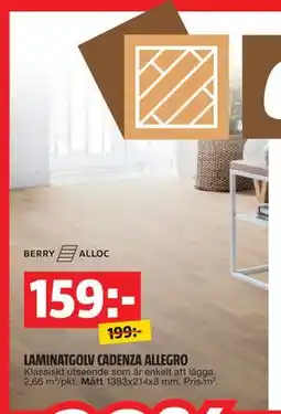 Bauhaus LAMINATGOLV CADENZA ALLEGRO erbjuda