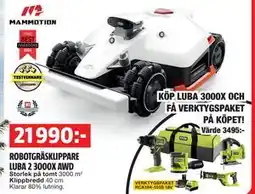 Bauhaus ROBOTGRÄSKLIPPARE LUBA 23000X AWD erbjuda