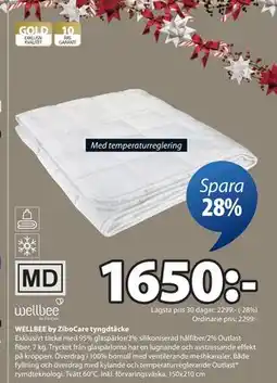 JYSK WELLBEE by ZiboCare tyngdtäcke erbjuda