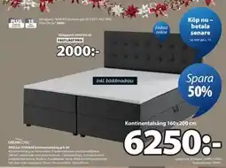 JYSK SKOLLA STORAGE kontinentalsäng grå-40 erbjuda