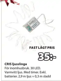 JYSK CRIS ljusslinga erbjuda