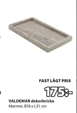 JYSK VALDEMAR dekorbricka erbjuda