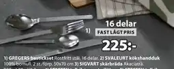 JYSK GREGERS bestickset erbjuda