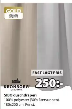 JYSK SIBO duschdraperi erbjuda