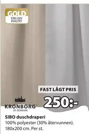 SIBO duschdraperi