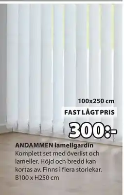 JYSK ANDAMMEN lamellgardin erbjuda