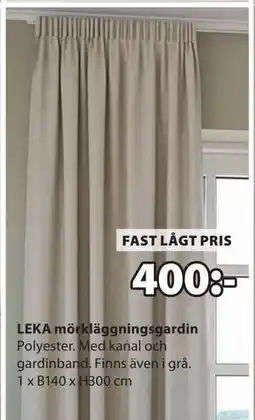 JYSK LEKA mörkläggningsgardin erbjuda
