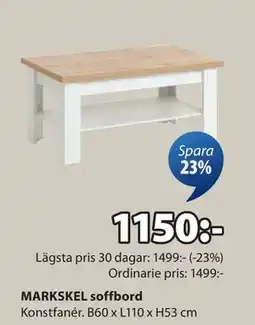 JYSK MARKSKEL soffbord erbjuda