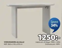 JYSK VORDINGBORG skrivbord erbjuda