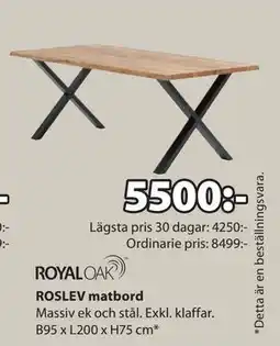 JYSK ROSLEV matbord erbjuda