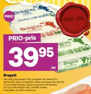 Bregott, Pris i appen