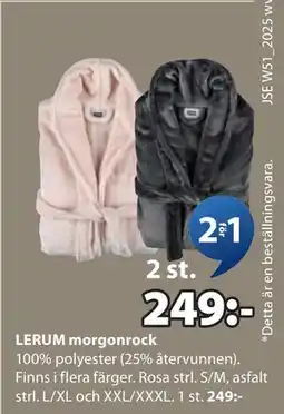 JYSK LERUM morgonrock erbjuda