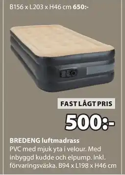 JYSK BREDENG luftmadrass erbjuda