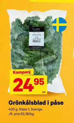 City Gross Grönkålsblad i påse erbjuda