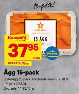 City Gross Ägg 15-pack erbjuda