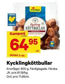 City Gross Kycklingköttbullar erbjuda
