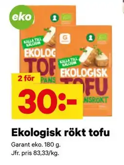 City Gross Ekologisk rökt tofu erbjuda