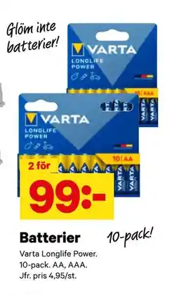 City Gross Batterier erbjuda