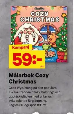 City Gross Målarbok Cozy Christmas erbjuda