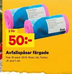 City Gross Avfallspåsar färgade erbjuda