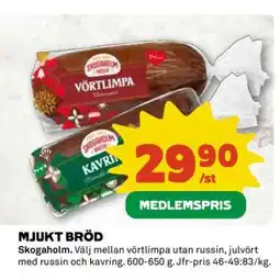 Coop MJUKT BRÖD erbjuda