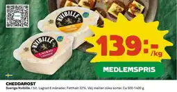 Coop Cheddarost erbjuda