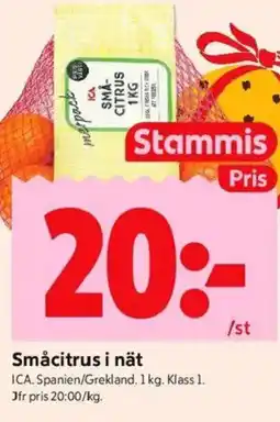 ICA Kvantum Småcitrus i nät erbjuda