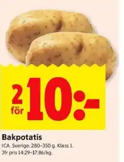 ICA Kvantum Bakpotatis erbjuda