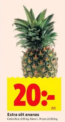 ICA Kvantum Extra söt ananas erbjuda