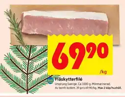 ICA Kvantum Fläskytterfilé erbjuda