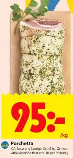 ICA Kvantum Porchetta erbjuda