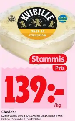 ICA Kvantum Cheddar erbjuda